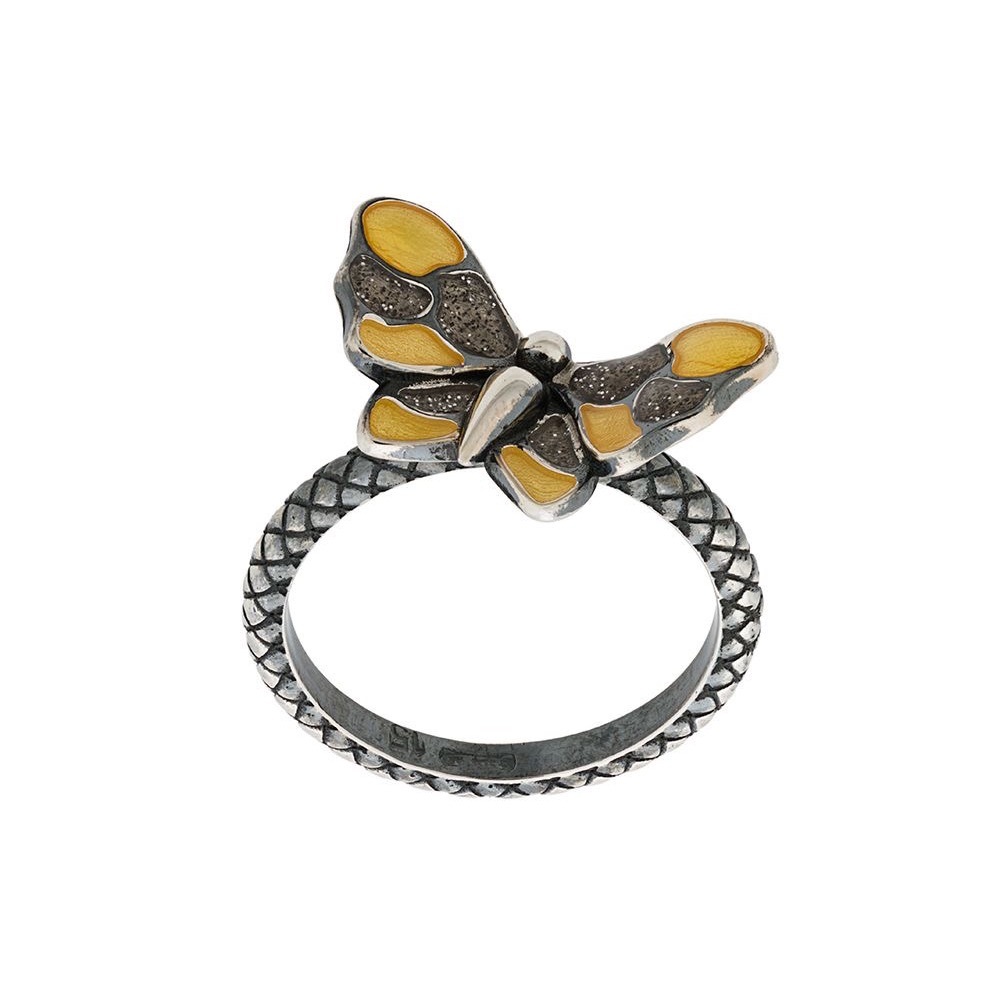 Bottega Veneta Intrecciato Butterfly Ring SIZE 6